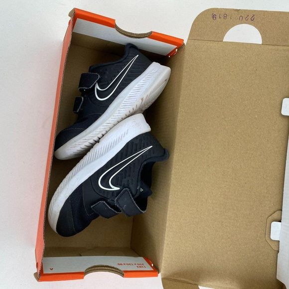 NIKE FLEX CONTACT STAR RUNNER BLACK/DARK GREY SNEA - Picture 6 of 6